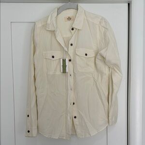 Marine Layer Cream Button-Up Shirt
